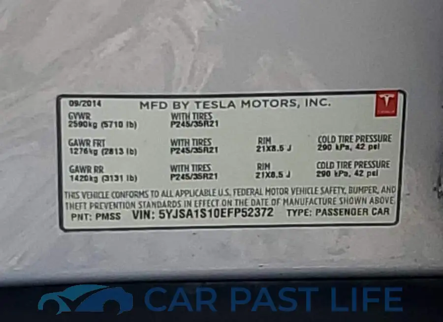 5YJSA1S10EFP52372# 12