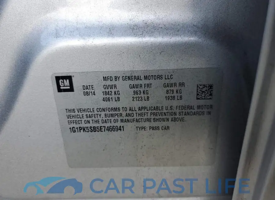 1G1PK5SB5E7466941# 12