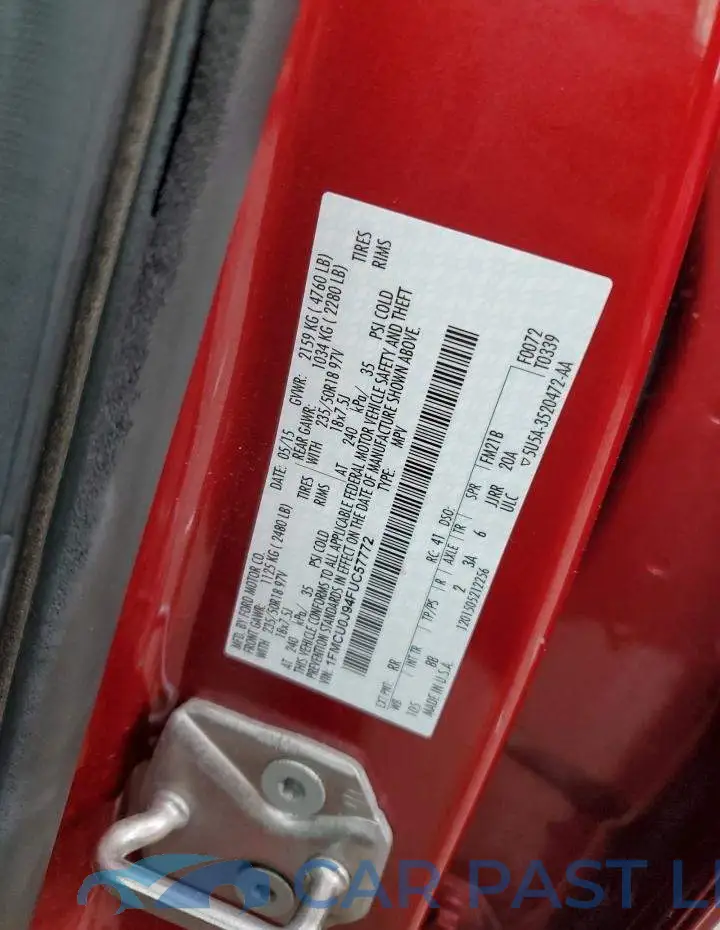 1FMCU0J94FUC57772# 13