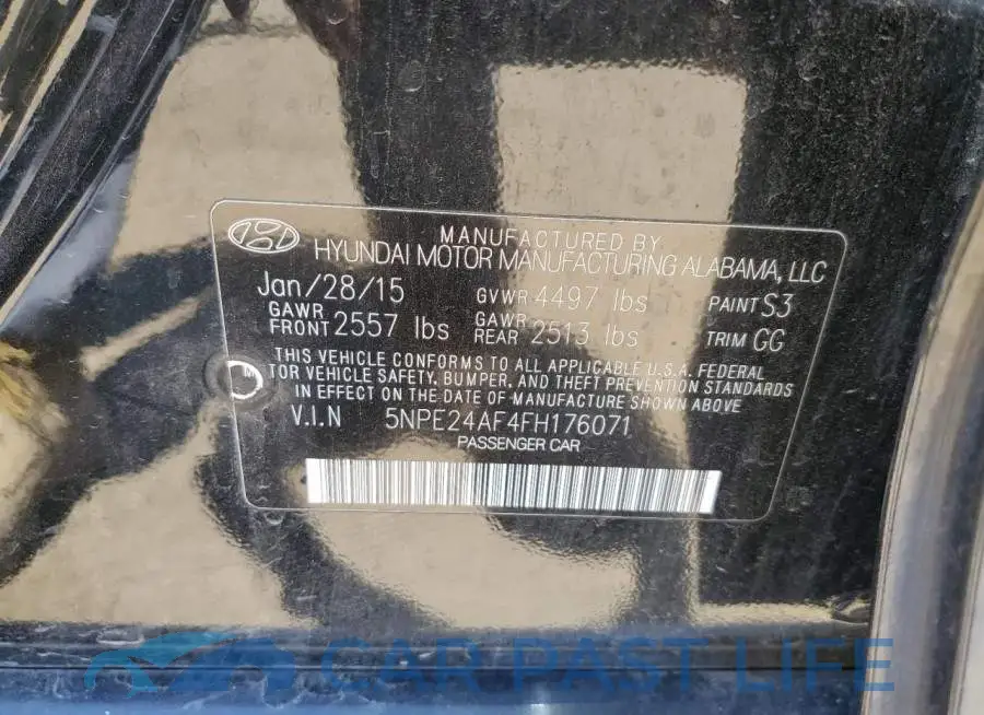5NPE24AF4FH176071# 12