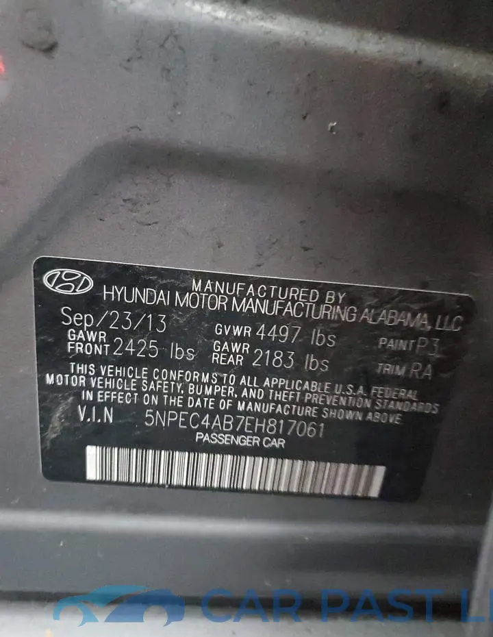 5NPEC4AB7EH817061# 12