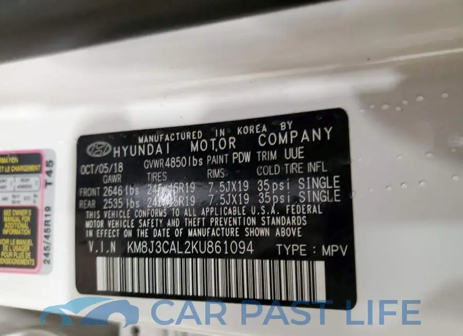 KM8J3CAL2KU861094# 13