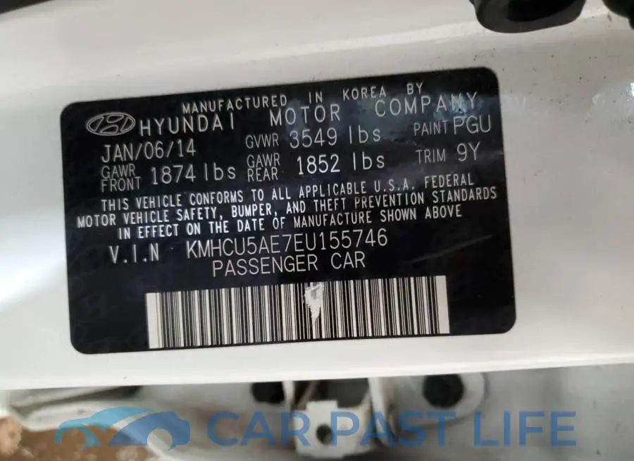 KMHCU5AE7EU155746# 13