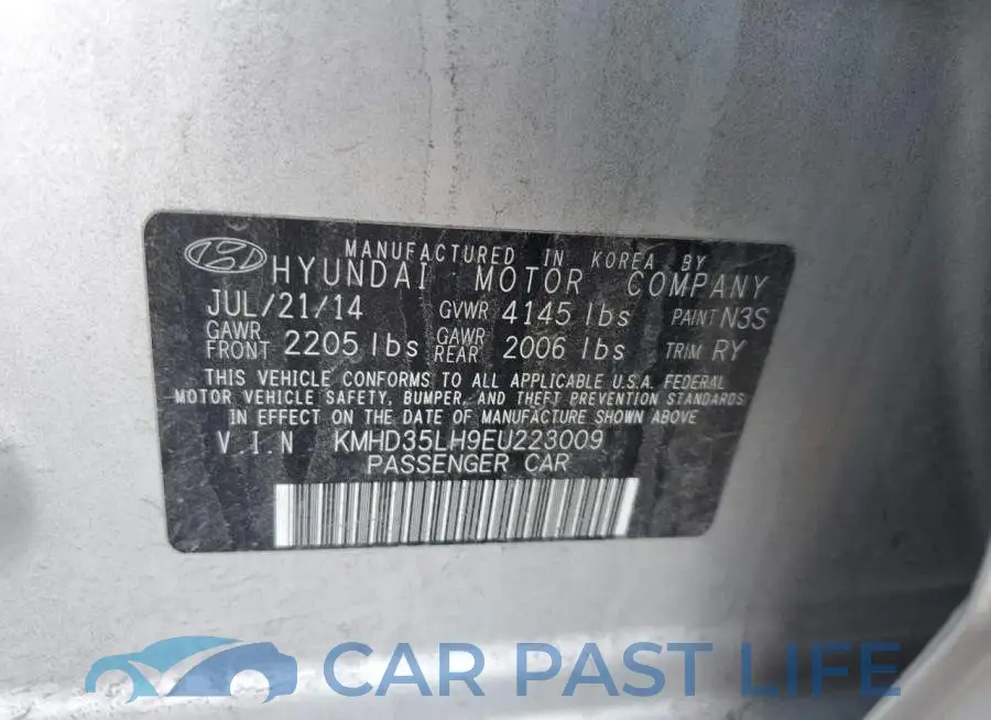 KMHD35LH9EU223009# 12