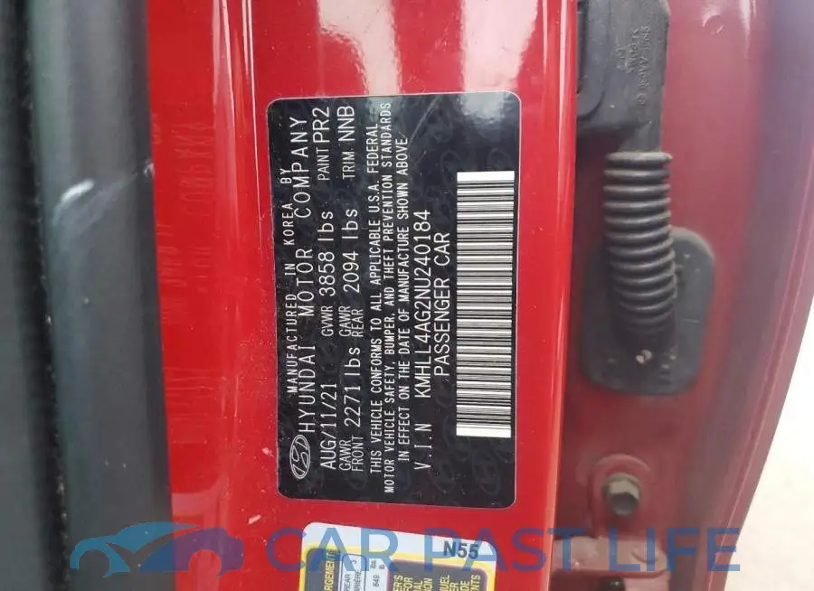 KMHLL4AG2NU240184# 12