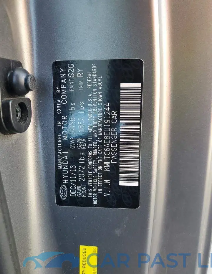 KMHTC6AE8EU191244# 12
