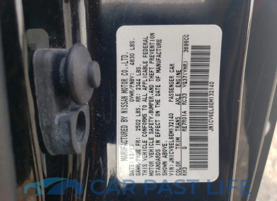 JN1CV6EL6EM132140# 12