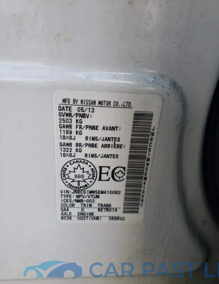 JN8CS1MW5EM410082# 13