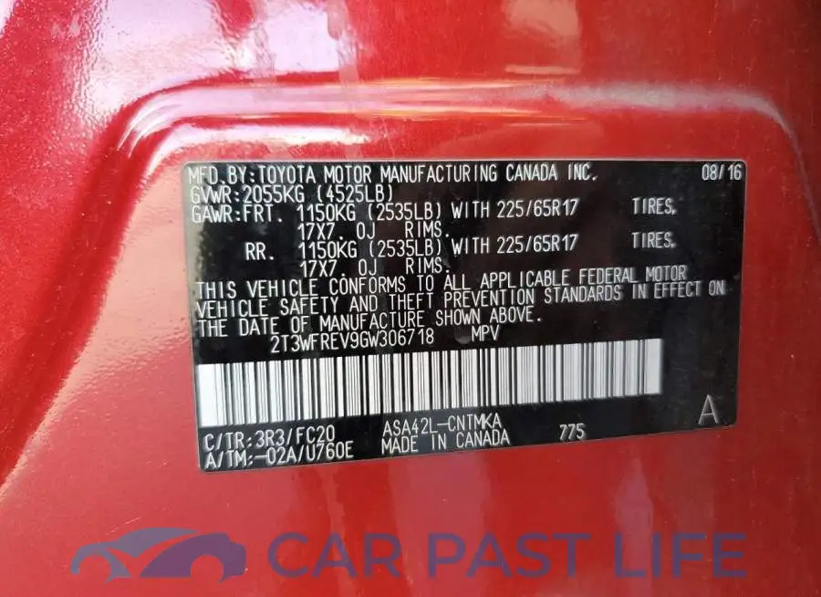 2T3WFREV9GW306718# 13
