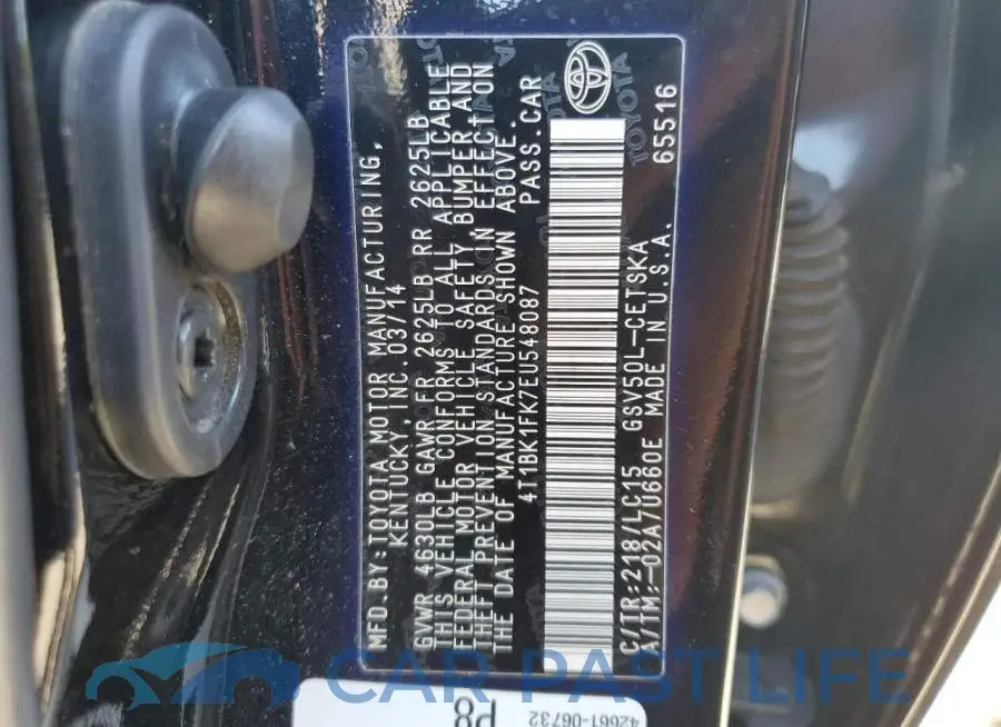 4T1BK1FK7EU548087# 13