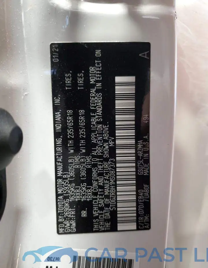 5TDGZRBH1MS087373# 13