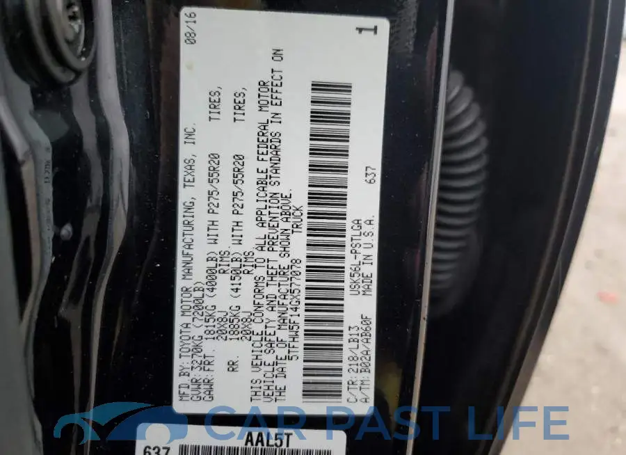 5TFHW5F14GX577078# 12
