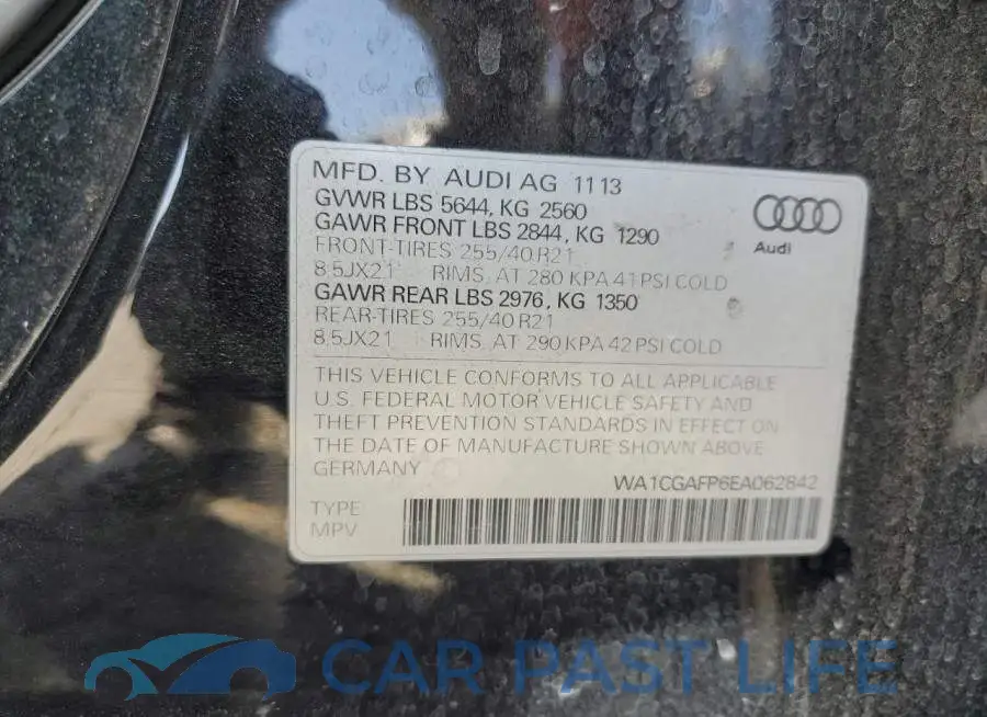 WA1CGAFP6EA062842# 12