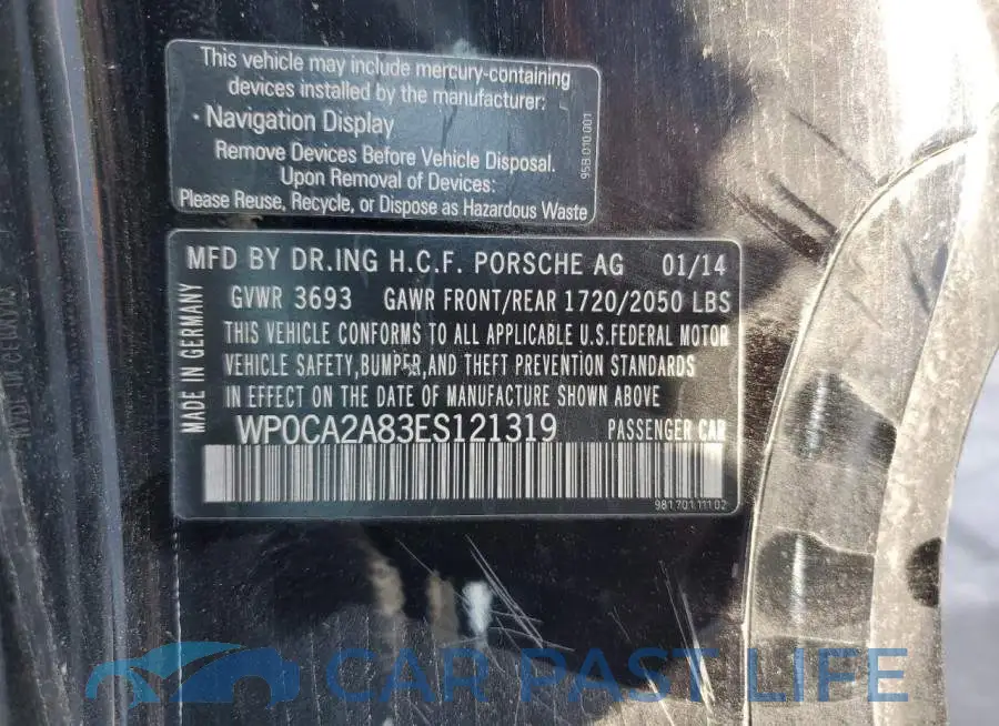 WP0CA2A83ES121319# 12