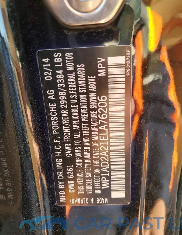WP1AD2A21ELA76206# 14