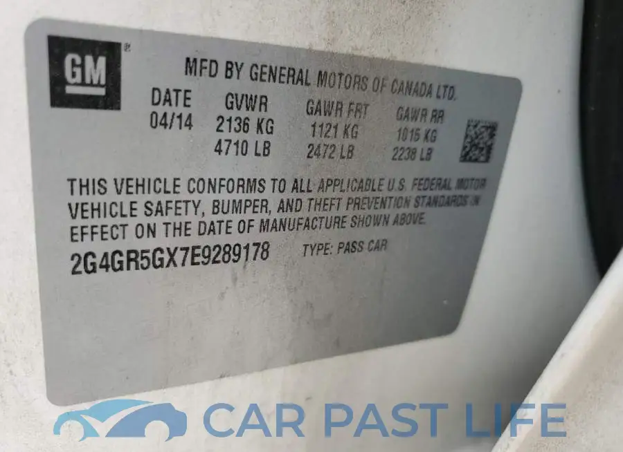 2G4GR5GX7E9289178# 12