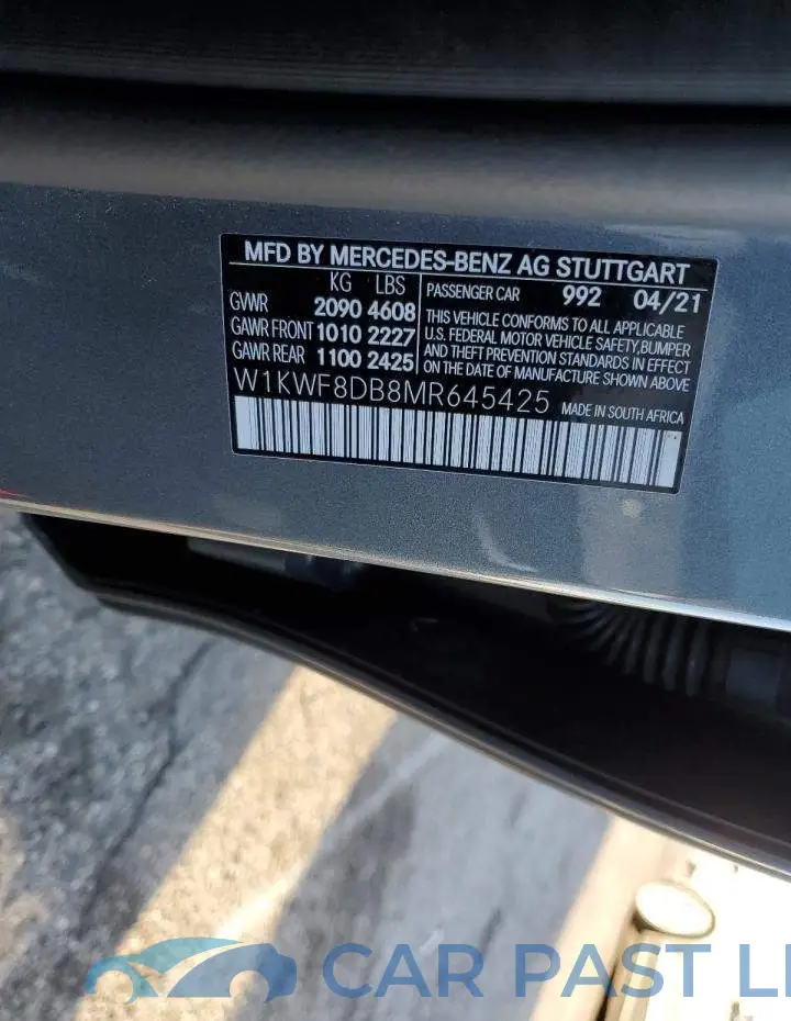 W1KWF8DB8MR645425# 12