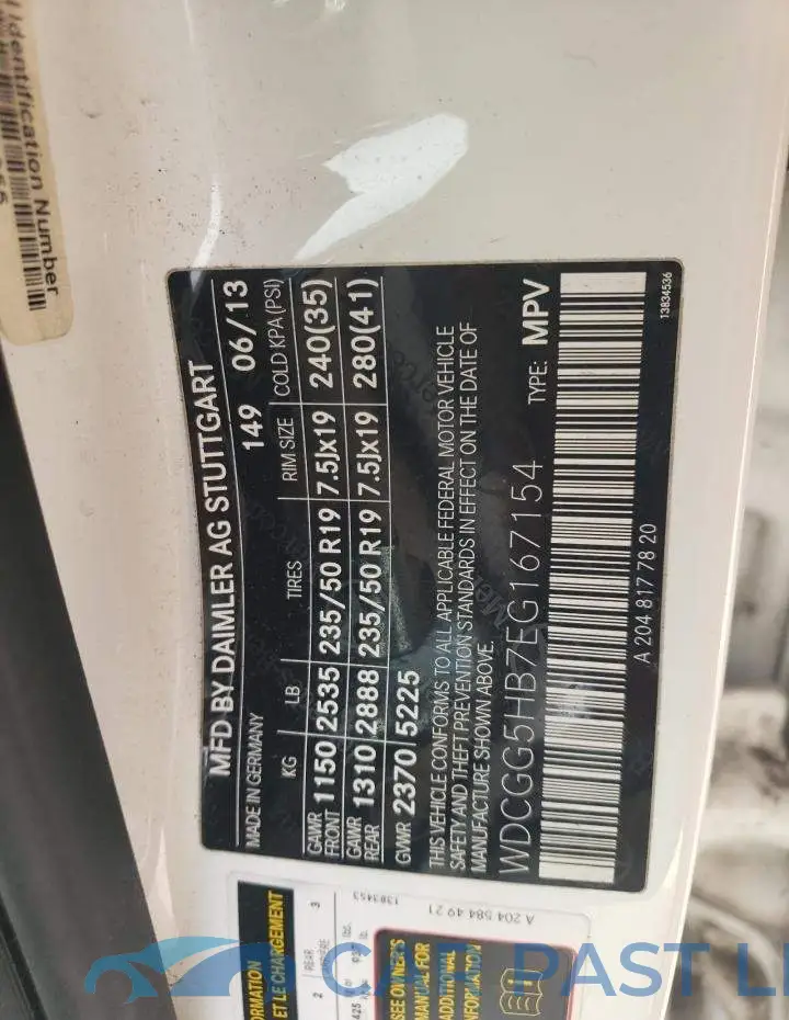 WDCGG5HB7EG167154# 14