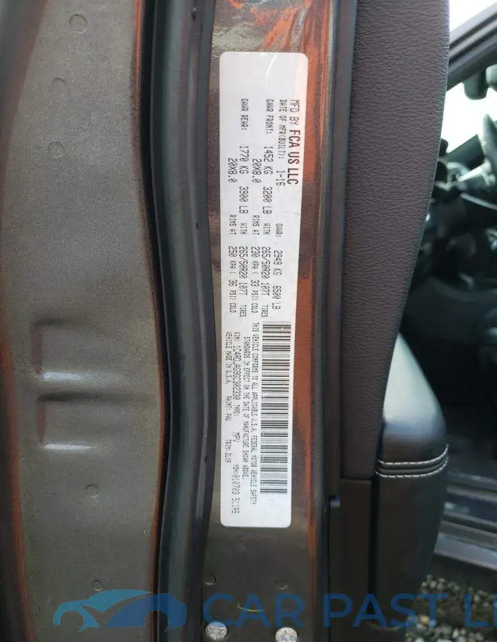 1C4RDJAG9GC302330# 13