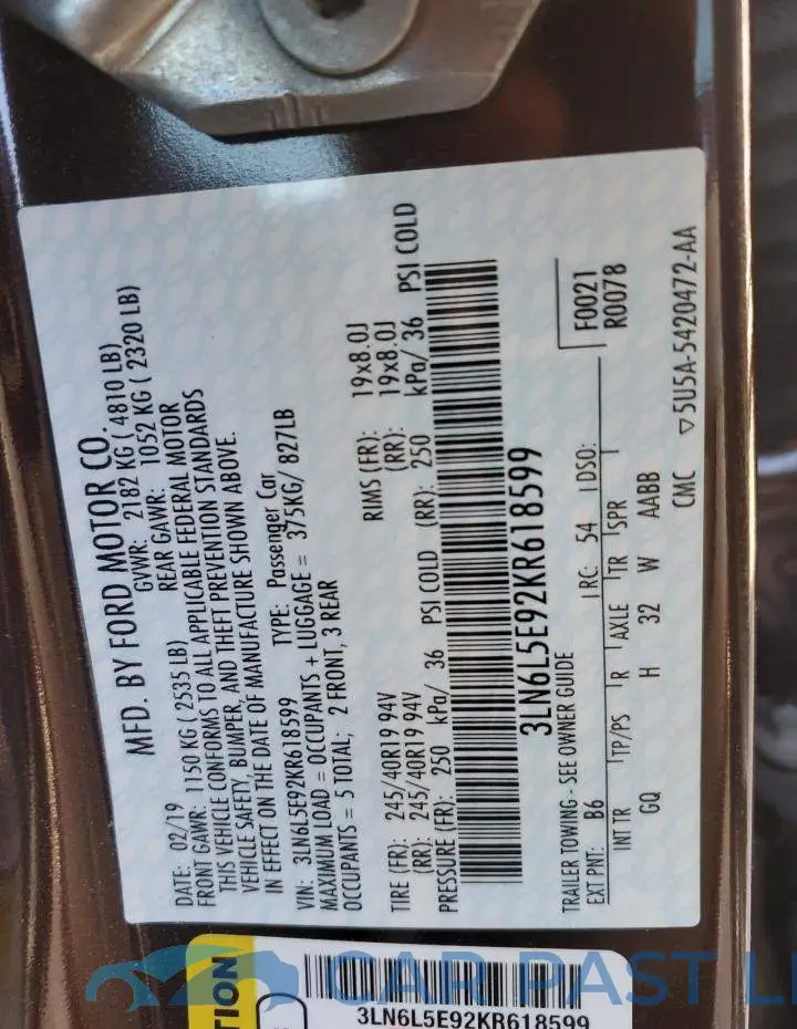 3LN6L5E92KR618599# 13