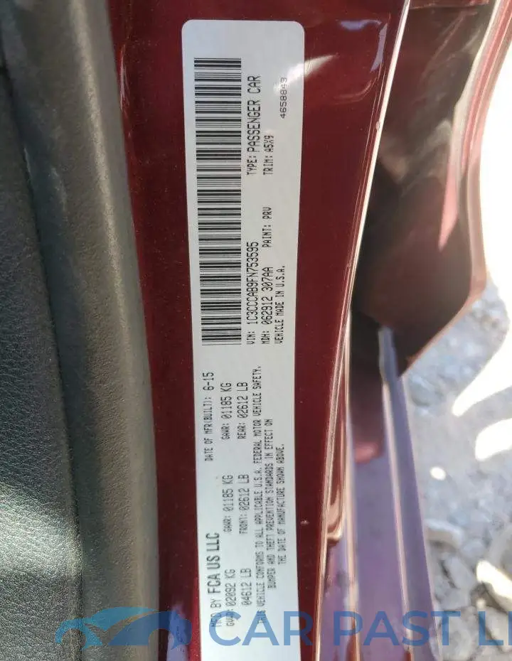 1C3CCCAB9FN753595# 12