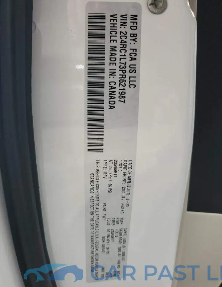2C4RC1L73PR621987# 14