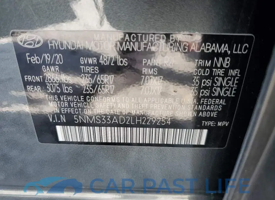 5NMS33AD2LH229254# 14