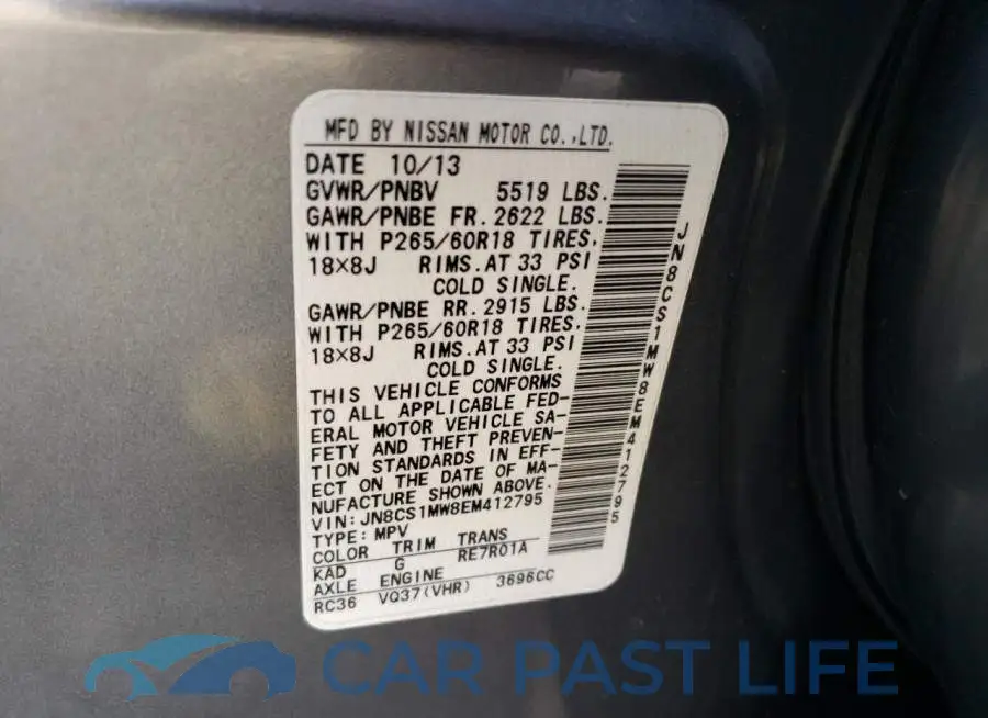 JN8CS1MW8EM412795# 13