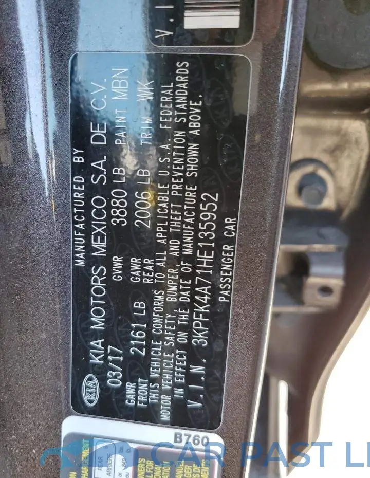 3KPFK4A71HE135952# 12