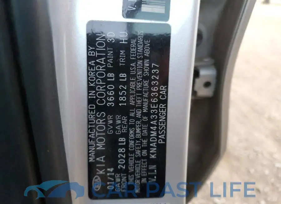 KNADM4A33E6363237# 13