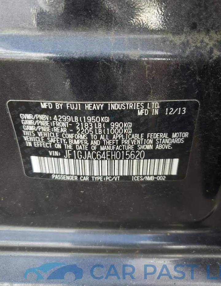 JF1GJAC64EH015620# 12