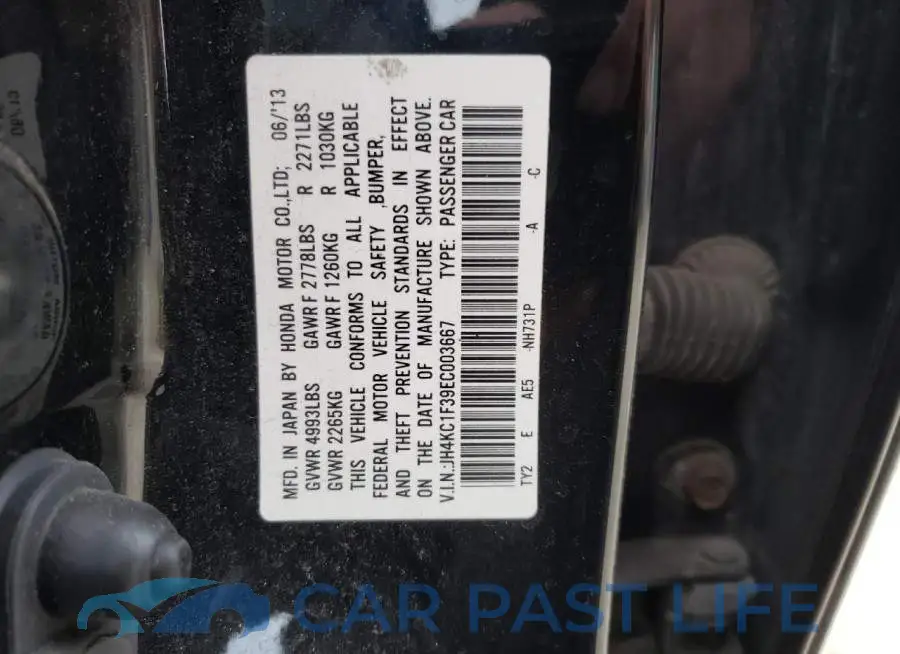 JH4KC1F39EC003667# 12