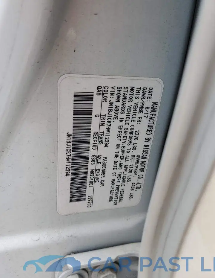 JN1BJ1CR7HW112294# 13