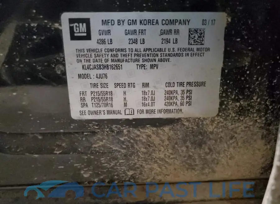 KL4CJASB3HB162651# 13