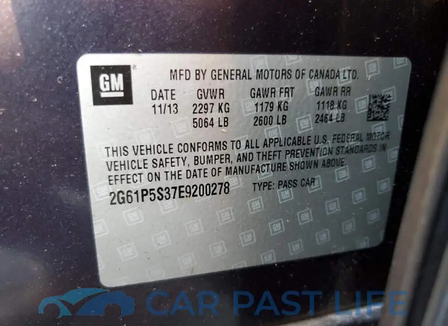 2G61P5S37E9200278# 12