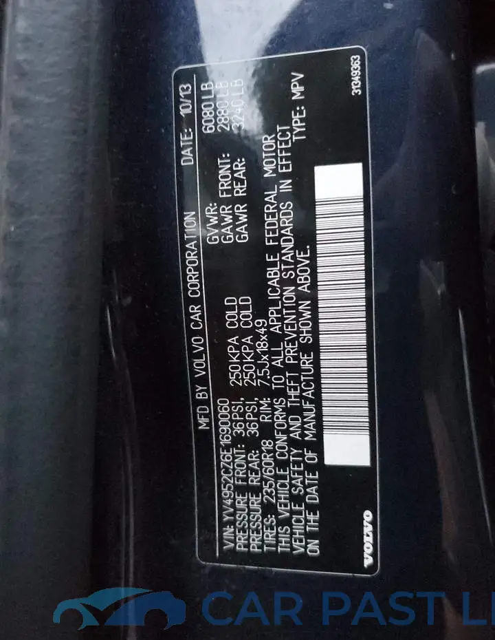 YV4952CZ6E1690060# 13