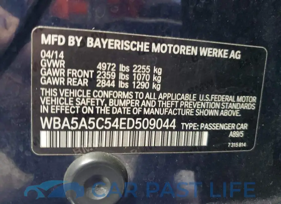 WBA5A5C54ED509044# 12