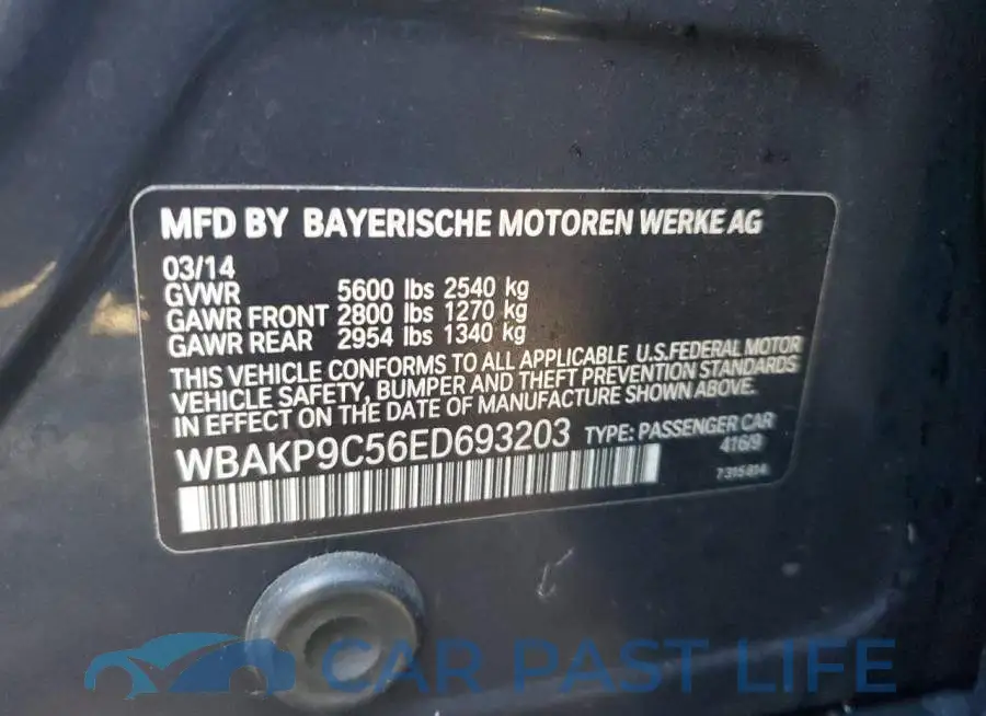 WBAKP9C56ED693203# 12