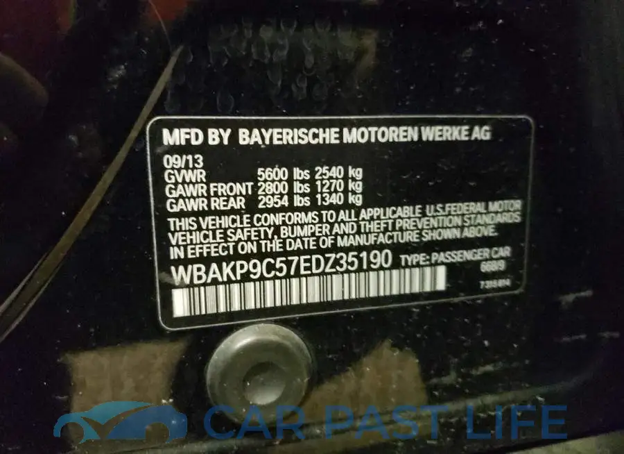 WBAKP9C57EDZ35190# 12