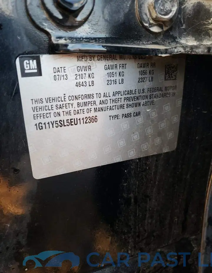 1G11Y5SL5EU112366# 12