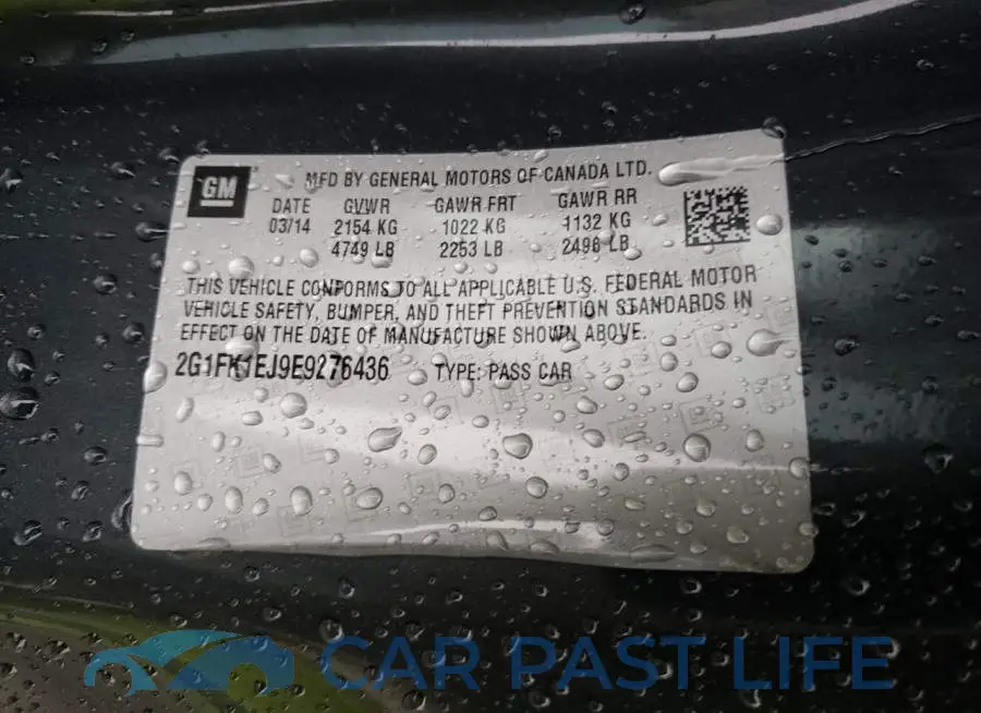 2G1FK1EJ9E9276436# 12
