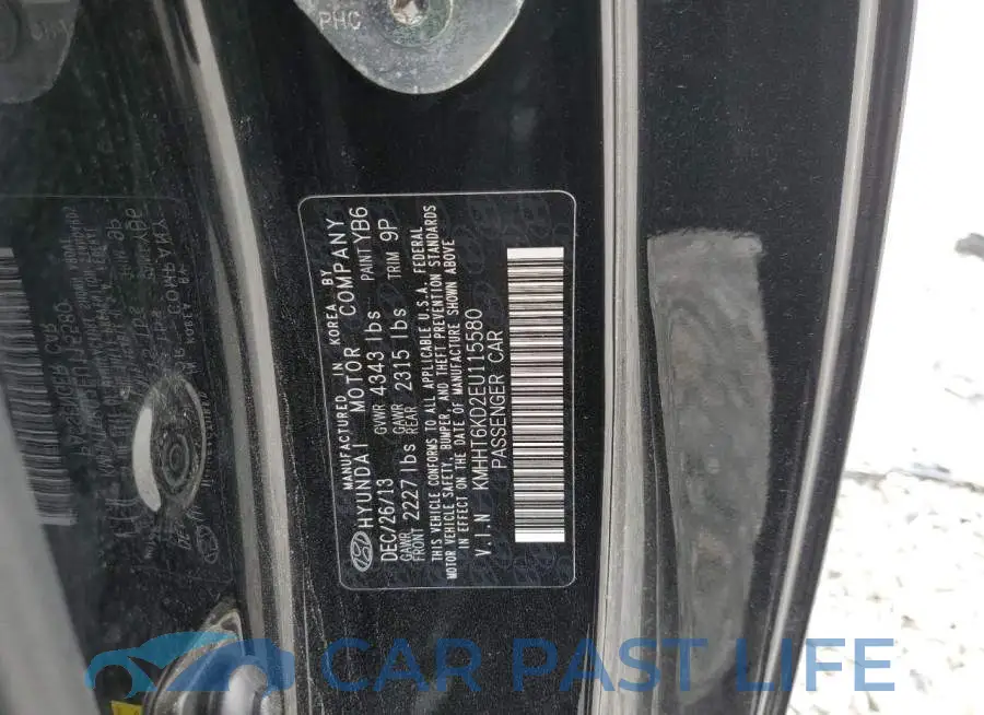 KMHHT6KD2EU115580# 13