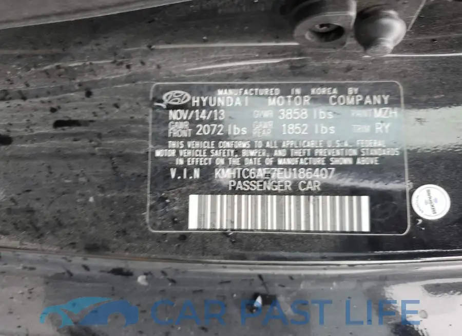 KMHTC6AE7EU186407# 13