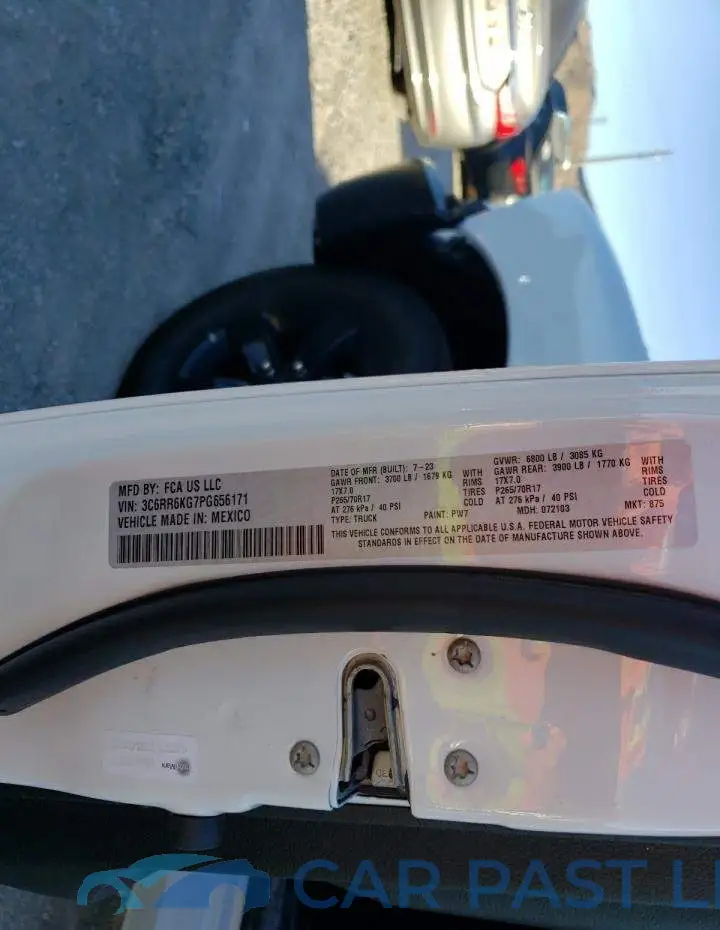 3C6RR6KG7PG656171# 12