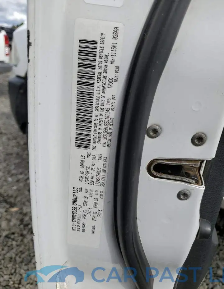 3C6UR5HJ6EG167149# 12
