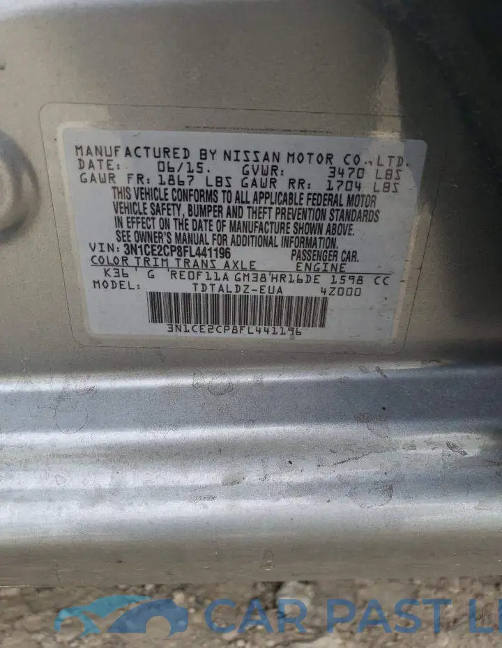 3N1CE2CP8FL441196# 12