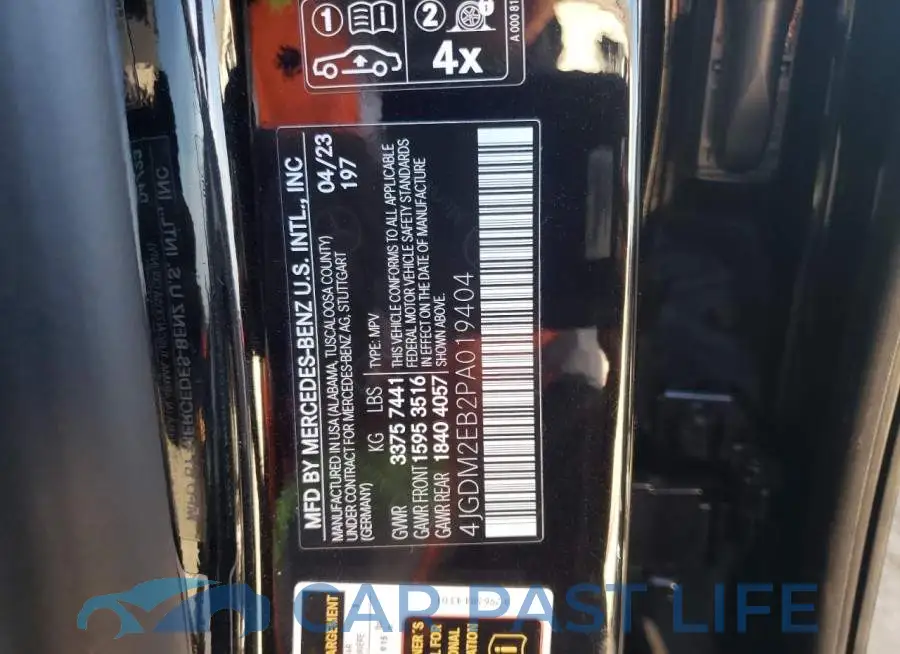4JGDM2EB2PA019404# 13