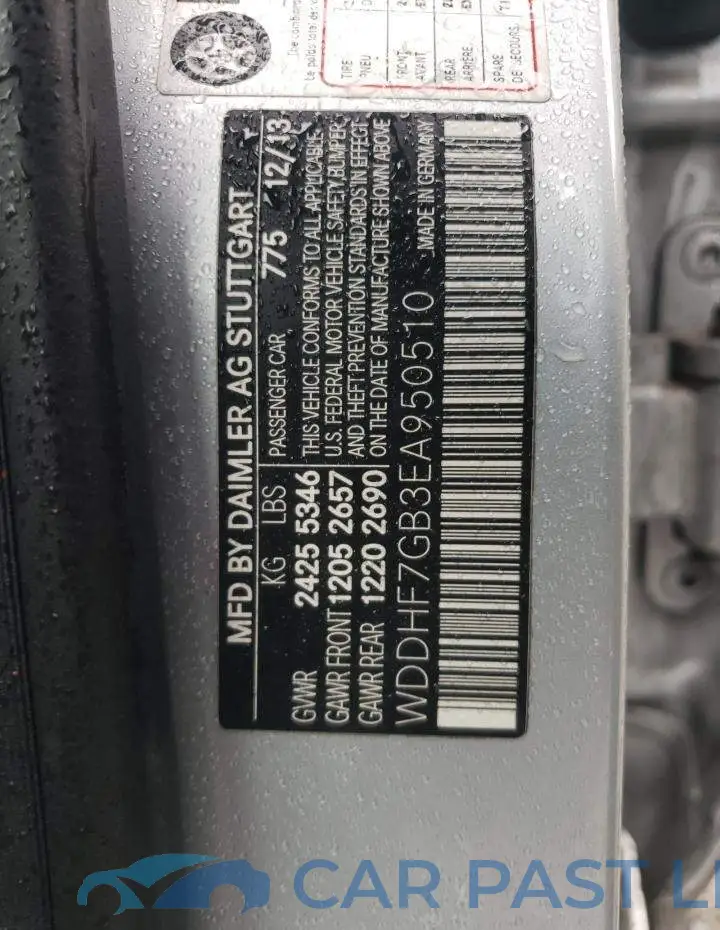 WDDHF7GB3EA950510# 12