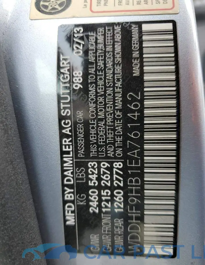 WDDHF9HB1EA761462# 13