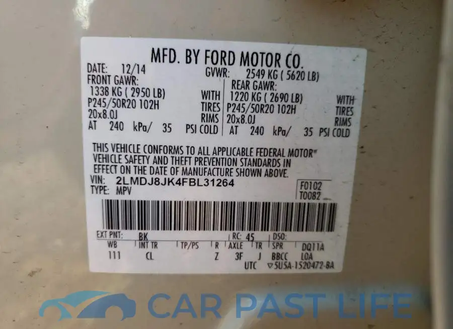 2LMDJ8JK4FBL31264# 13